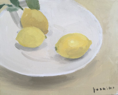 「レモン」Ｆ３油彩