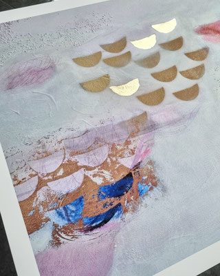 Jeder Druck wird von Hand veredelt