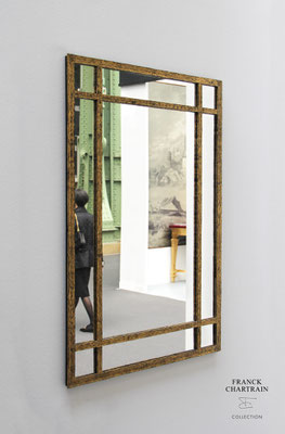 EPURE MIRROR Gold leaf and wrought iron