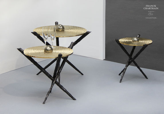 METEORITES TABLES  Bronze, wrought iron and pyrite