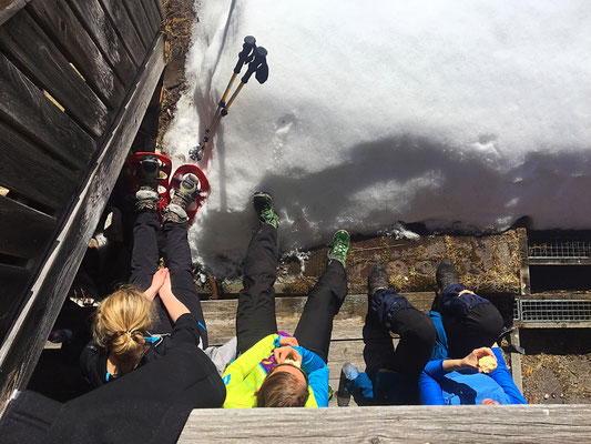 Impressionen Yoga und Schneeschuhwandern