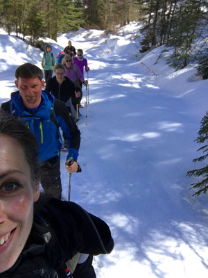 Impressionen Yoga und Schneeschuhwandern