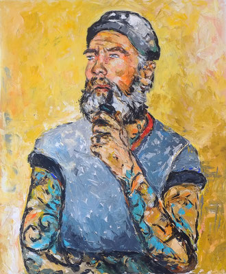 2015, P023, Acryl auf Leinwand, 120 x 100 cm