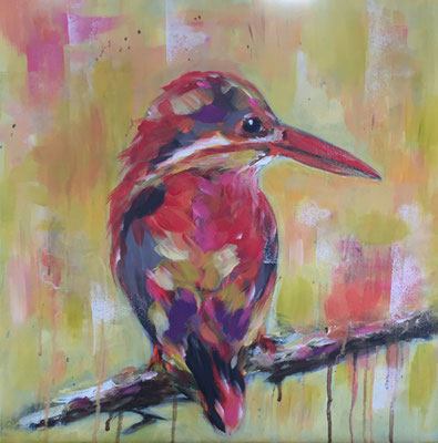 2017, Fisher King, Arcy auf Leinwand, 40 x 40 cm