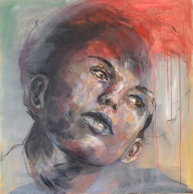 2015, P027, Acryl auf Leinwand, 100 x 100 cm