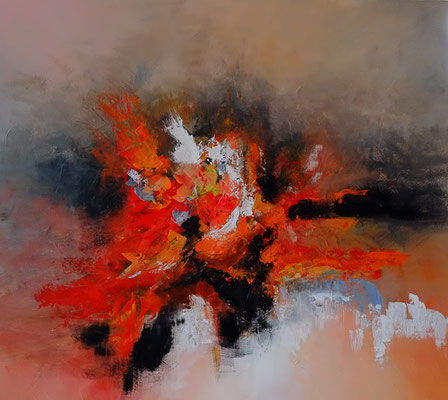 2015, A017, Acryl auf Leinwand, 100 x 100 cm
