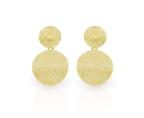 Silber-vergoldete Ohrgehänge