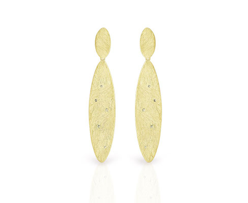 Silber-vergoldete Ohrgehönge