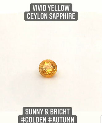 Gelber Saphir aus fairem Abbau, Brillantform, für Ring oder Anhänger oder als Investmentstein für sichere Geldanlage
