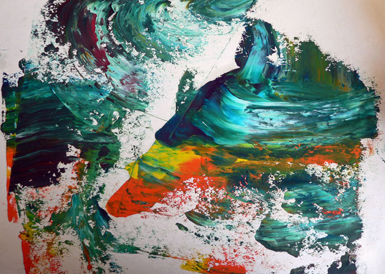 Premier Dobel - Acrylique/papier - 41 x 33