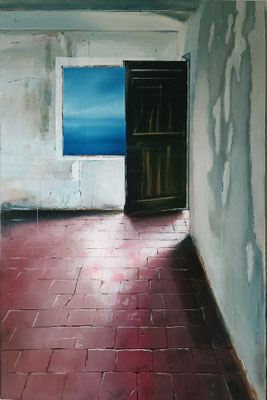 Interior 56 - oil on panel - 60x100cm - 2022