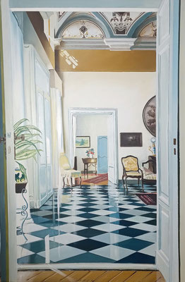 Interior 69 - oil on CANVAS - 150X100cm - 2025