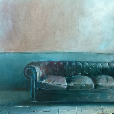 Interior 62 - oil on wood - 60x60cm - 2023