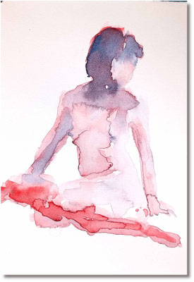 Figure n8 - watercolor on paper - 2023