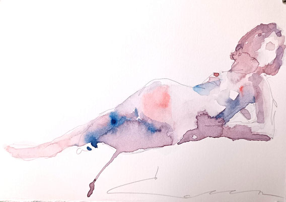 Figure n10 - watercolor on paper - 2023