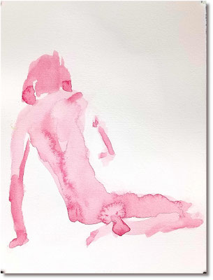Figure n13 - watercolor on paper - 2023