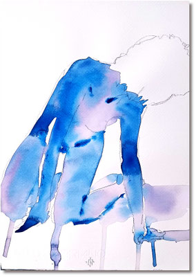 Figure n6 - watercolor on paper - 2023