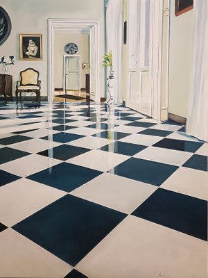 Interior 67 - oil on CANVAS - 130X80cm - 2025