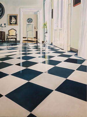 Interior 67 - oil on CANVAS - 130X80cm - 2025