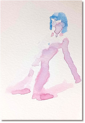 Figure n12 - watercolor on paper - 2023
