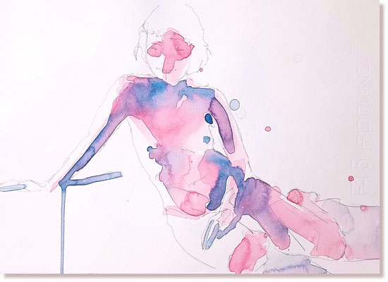 Figure n2 - watercolor on paper - 2023