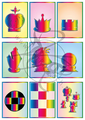 Schach-Symbole (rainbow)