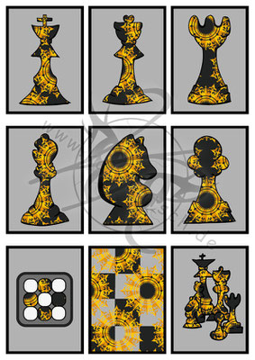 Schach-Silhouette (königlich)