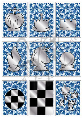 Schach-Symbole (silber)