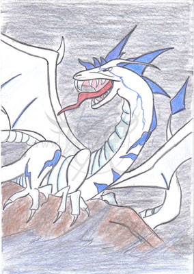 Blue-Write Dragon