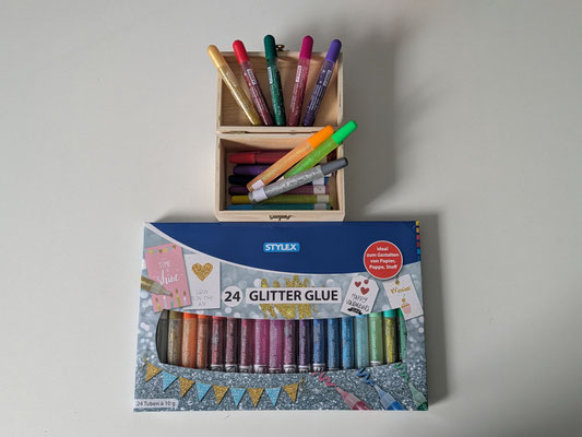 Glitter-Klebestifte