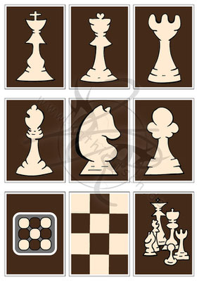 Schach-Silhouette