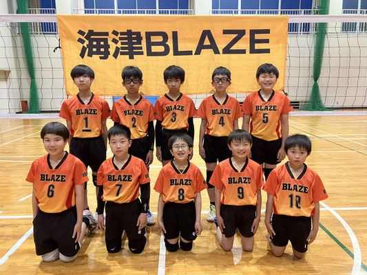 男子の部【 ３位 】　　海津ＢＬＡＺＥバレーボールスポーツ少年団