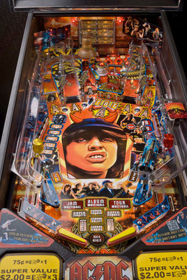 acdc pinball, le flipper planete jeux