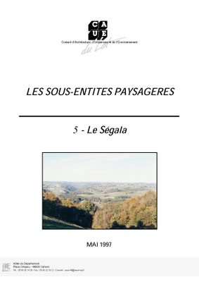 Les sous-entités paysagère - Le Ségala - Mai 1997