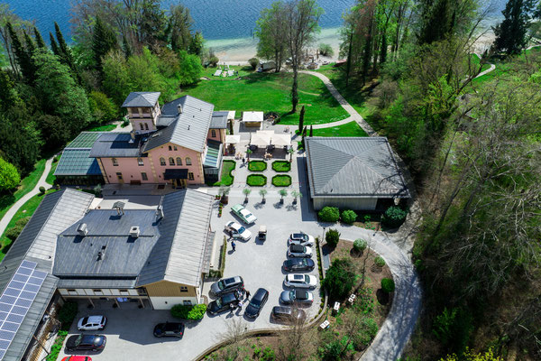 Hochzeits-Location La Villla Starnberger See [ Luftbild | Drohne ]