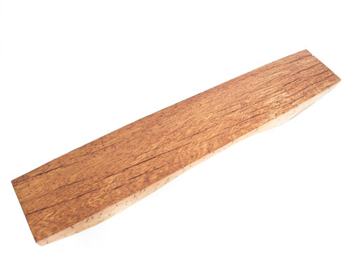 Archaic designer bench B2461 in organically perforated oak – a monumental functional sculpture by Jörg Pietschmann, celebrating the dense growth and rugged fissures of ancient timber to bring the eternal rhythm of the wildwood into premium minimalist spac