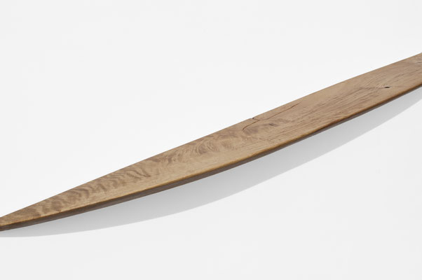 Organic wall shelf duo W2340 in matched oak – a captivating functional composition by Jörg Pietschmann, mindfully carved to follow the natural grain, bringing the hidden geometry of the forest into sophisticated spaces.