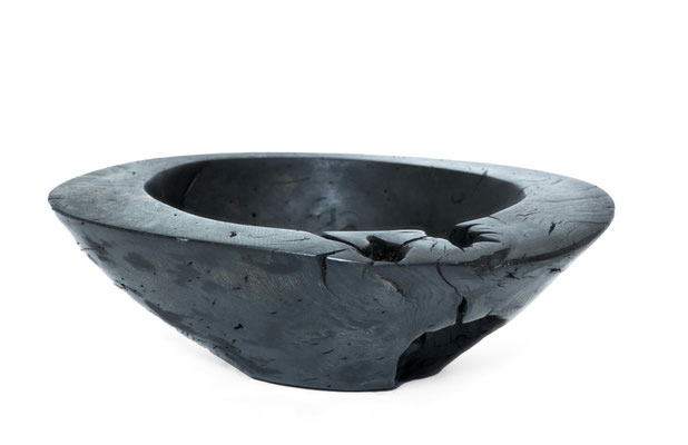 V21524 · Oak oxidized Bowl sculpture by Jörg Pietschmann