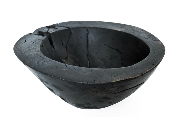 V21524 · Oak oxidized Bowl sculpture by Jörg Pietschmann