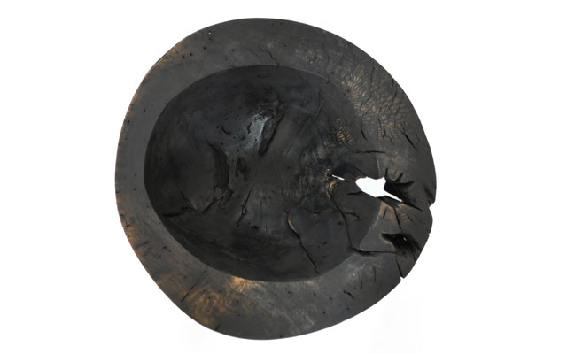 V21524 · Oak oxidized Bowl sculpture by Jörg Pietschmann