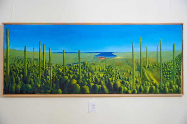 „Landschaft“, 70 x 180cm, Öl auf Leinwand, Preis auf Anfrage