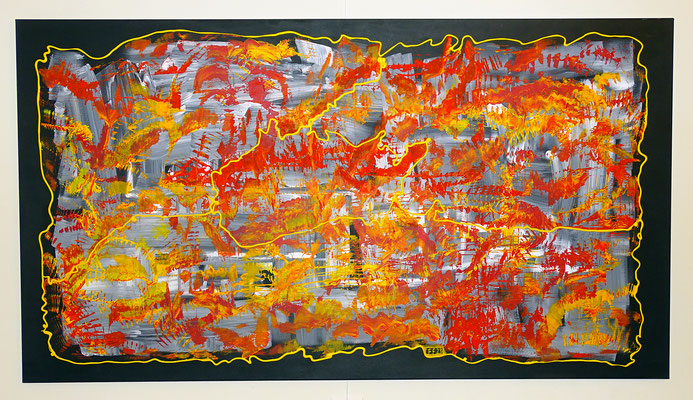 „Jazz II“, 100 x 180cm, Acryl auf Leinwand, Preis auf Anfrage