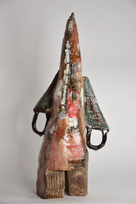 Fusée-3, 2025. Grés émaillé  H51cm