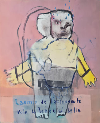 Les larmes de l'astonaute, Monotype 2026 - 60x50cm