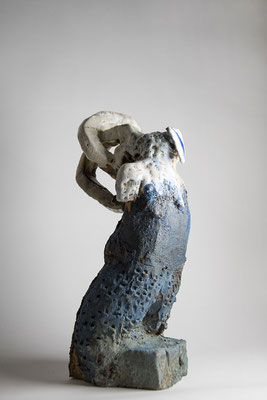 Anneaux, 2025. Grés émaillé  H35cm