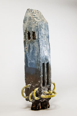 Fusée-1, 2025. Grés émaillé  H53cm