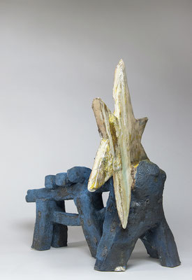 Poussière d'É, 2025. Grés émaillé  H37cm