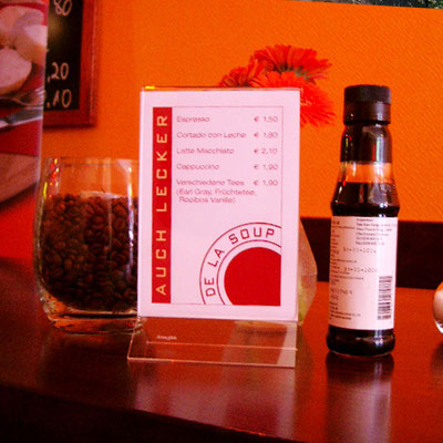 DE LA SOUP, Tischaufsteller