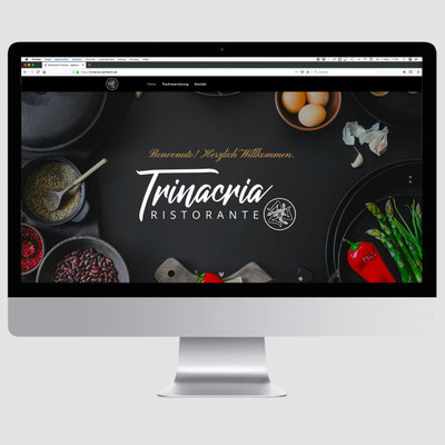RISTORANTE TRINACRIA, CMS-Homepagegestaltung 