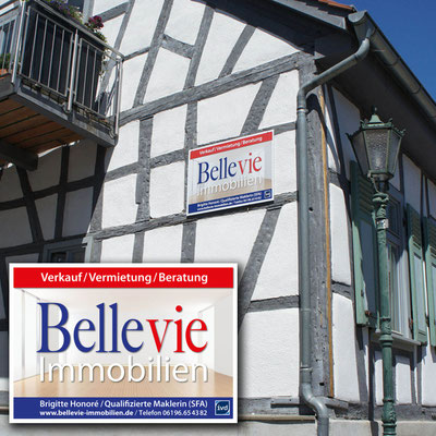BELLEVIE IMMOBILIEN, Werbeschild